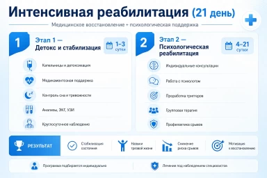 Реабилитация за 21 день в Рославле